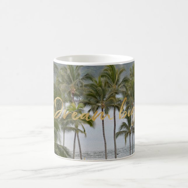 Kauai Hawaii Palm Trees Beach Gold Dream Kaffeetasse (Mittel)