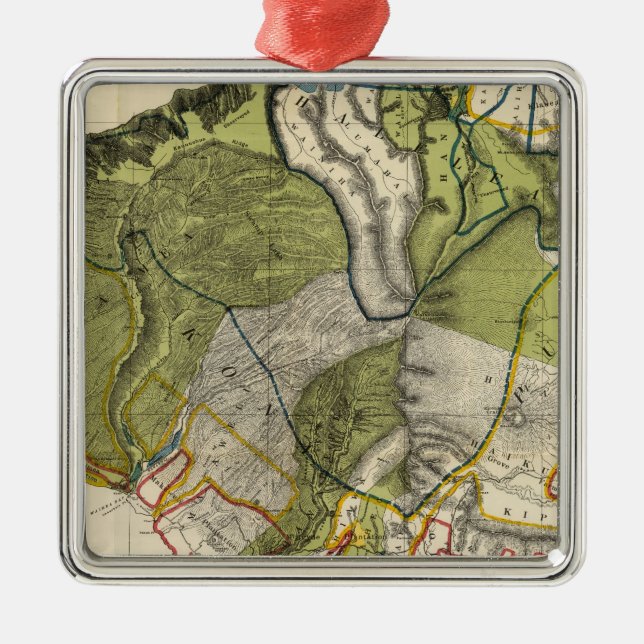 Kauai, Hawaii Silbernes Ornament (Vorne)