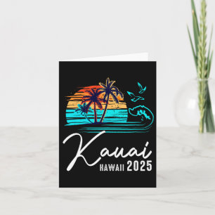 Kauai Hawaii Sommerferien-Matching-Familie 2025 Karte