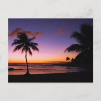 Kauai Hawaii Sunset Postcard Postkarte