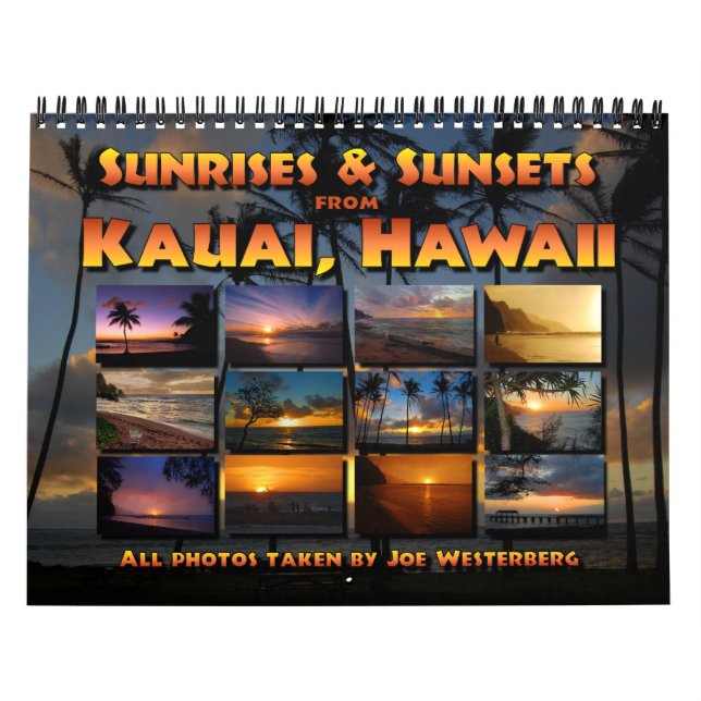 Kauai, Hawaii Sunset Sunrise Calendar Kalender (Titelbild)