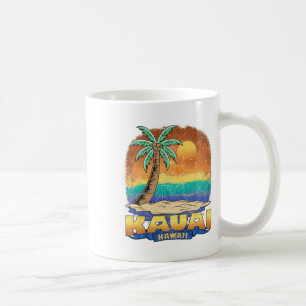 Kauai Hawaii Vintag Distressed Souvenir Kaffeetasse