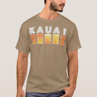 Kauai Hawaii Vintag Tiki Masks Tshirt
