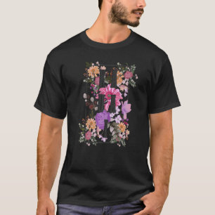 Kauai Hawaii Vintage Blumen Floral Surf Surfer Ha T-Shirt