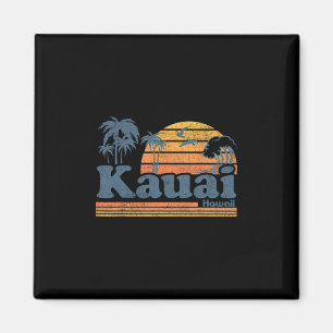 Kauai Hawaii Vintage Strand Sommer Surfen 70er Ret Magnet