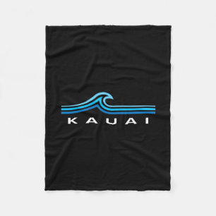 Kauai Hawaii Wellen Vintage Herren Damen Mädchen J Fleecedecke