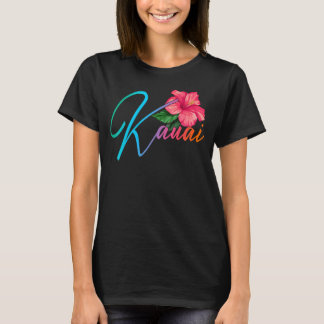 Kauai Hawaiian Hibiskus Blume Hawaii Beach Luau T-Shirt