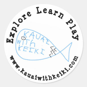 Kauai mit Keiki Aufkleber