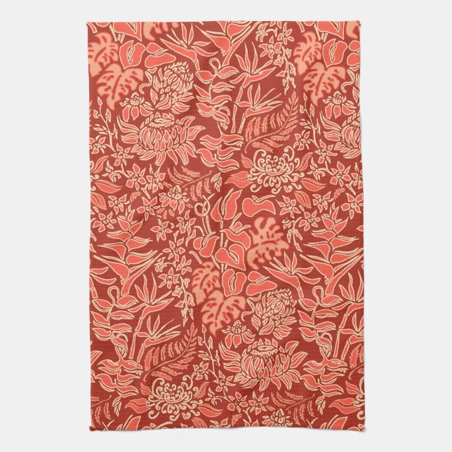 Kauai Morning Hawaii Protea Floral Handtuch (Vertikal)