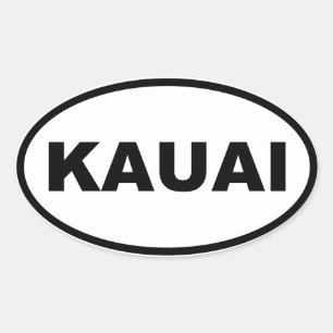 KAUAI OVALER AUFKLEBER
