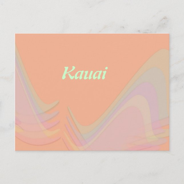 Kauai Pastel Wings Postcard Postkarte (Vorderseite)