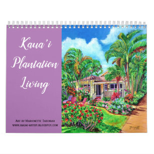 Kauai Plantation Living Hütten Calendar Kalender
