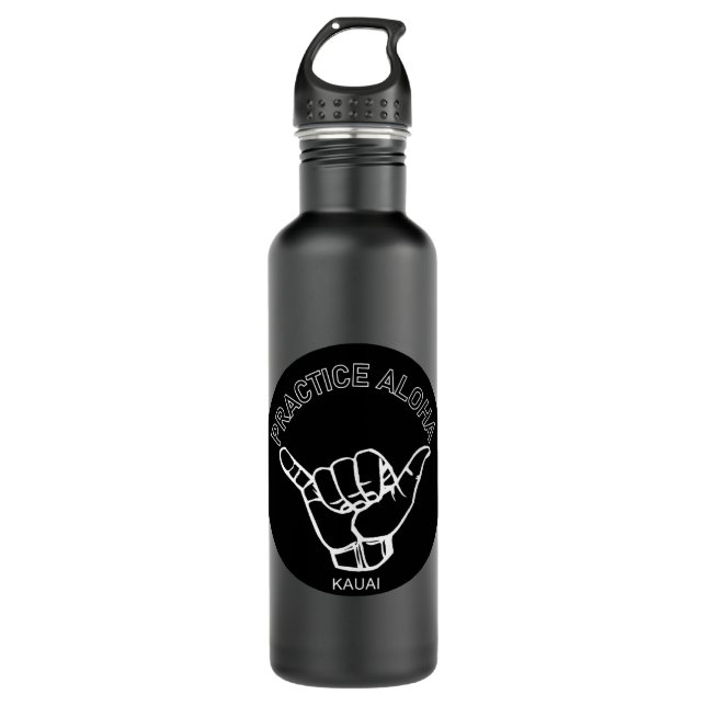 Kauai - Praxis Aloha Shaka (Hang locker) Edelstahlflasche (Vorderseite)
