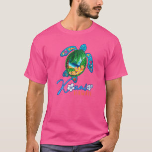 Kauai Sea Turtle Hawaiian Matching Vacacation Fami T-Shirt