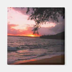 Kauai-Sonnenuntergang-Magnet Magnet