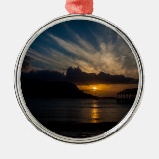 Kauai-Sonnenuntergang Silbernes Ornament