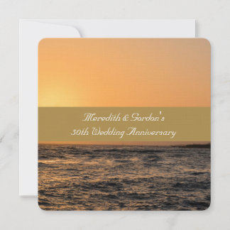 Kauai Sunset 50. Hochzeitstag Einladung