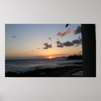 Kauai Sunset Poster