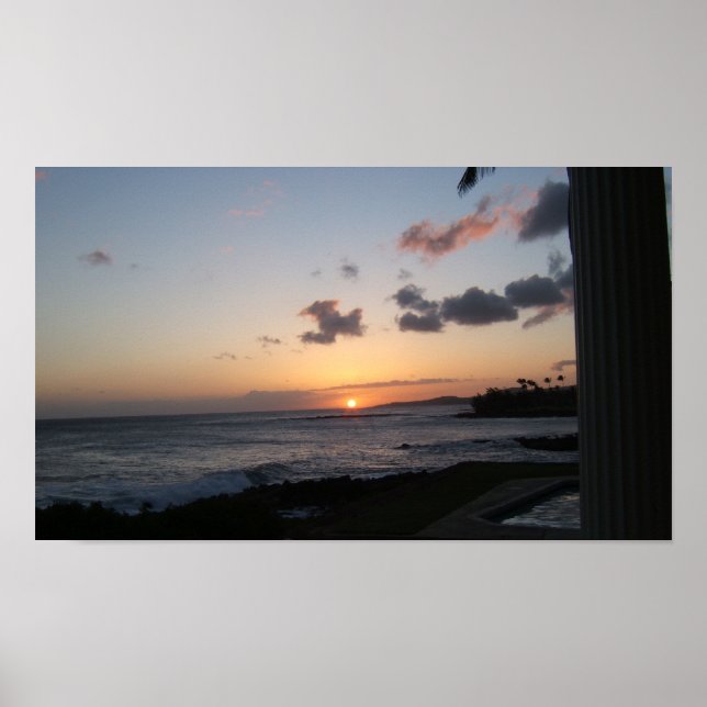 Kauai Sunset Poster (Vorne)