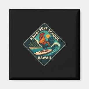 Kauai Surf Hahn Huhn Magnet