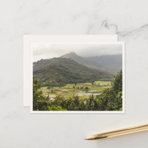 Kauai Tarot Felder in Hanalei von Princeville Postkarte