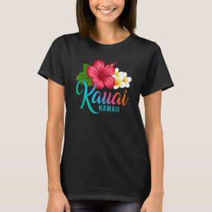 Kauai Urlaub mit hawaiianischem tropischen Hibisku T-Shirt