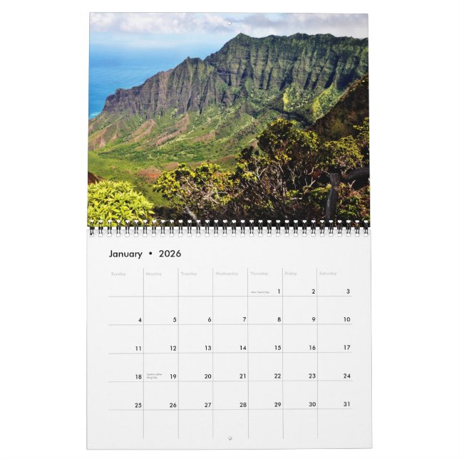 Kauai-Wandkalender Kalender (Jan 2026)