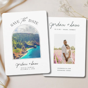 Kauai Wedding Save the Date Einladung