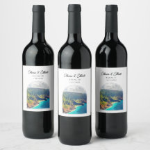 Kauai Wedding Wine Label