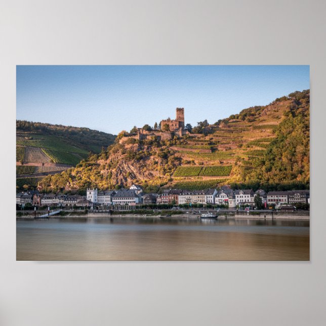 Kaub am Rhein - Deutschland Poster (Vorne)