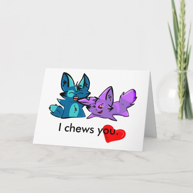 Kauen I Sie Feiertagskarte (Vorderseite)