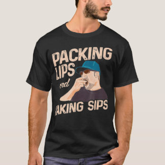 Kauen von Tabakverpackungen Lippen und Sippen T-Shirt