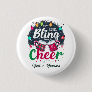 "Kauf den Glamour, bring die Freude." Button