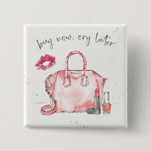 Kauf der Aquarell-Mode-  schreien jetzt später Button