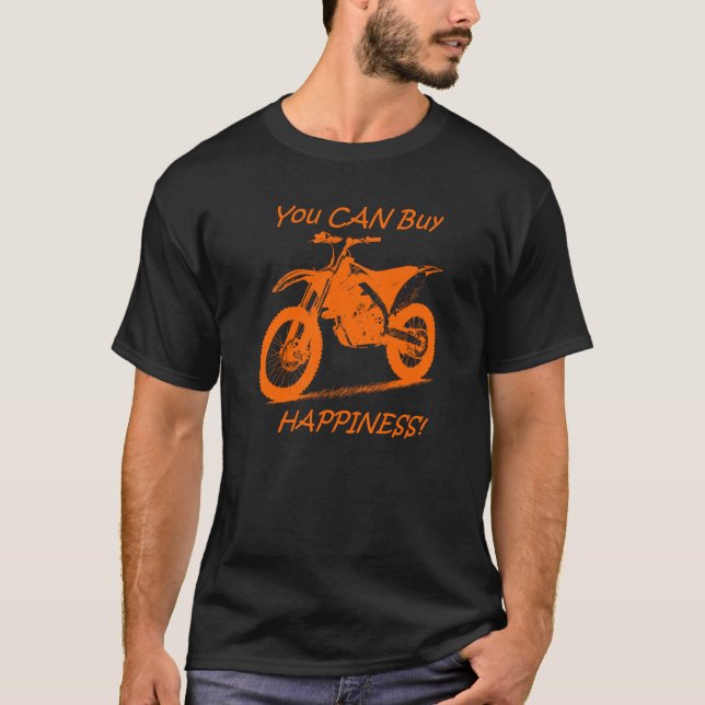 Kauf-Glück - Orange auf Schwarzem (KTM) T-Shirt (Vorderseite)
