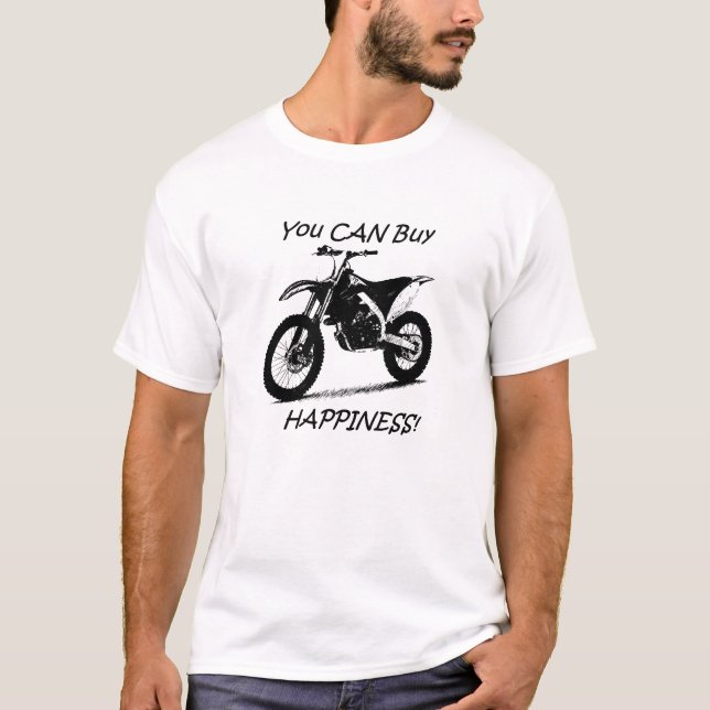 Kauf-Glück - Schwarzes auf Weiß T-Shirt (Vorderseite)