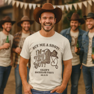 Kauf mir einen Shot, der einen Knoten bindet Cowbo T-Shirt