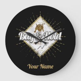 Kauf und Halten Trader Bull kaufen den aufstrebend Große Wanduhr