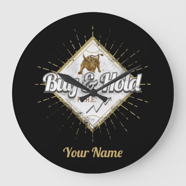 Kauf und Halten Trader Bull kaufen den aufstrebend Große Wanduhr (Vorderseite)