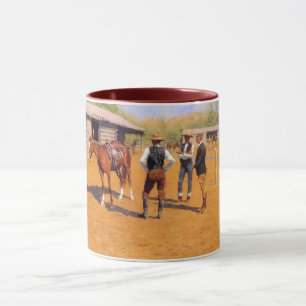 Kauf von Polo-Ponys im alten amerikanischen Westen Tasse