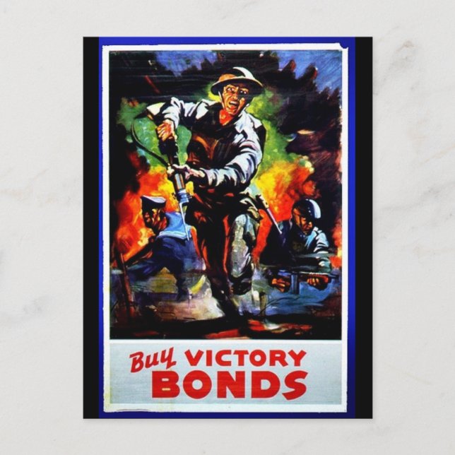 Kauf von Victory Bonds Postkarte (Vorderseite)