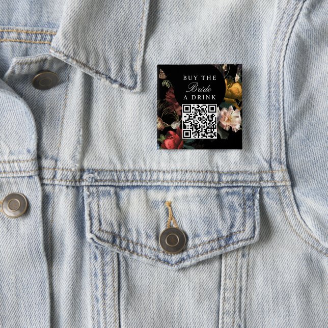 Kaufe der Braut einen Drink Junggesellinnenabschie Button (Beispiel)
