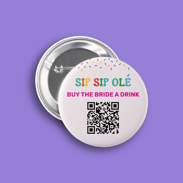 Kaufe der Braut Getränk QR Code Endgültige Fiesta  Button (Von Creator hochgeladen)