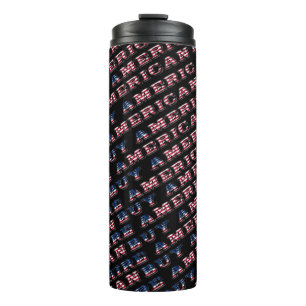 Kaufen American Hire American Typografy Patriotic Thermosbecher