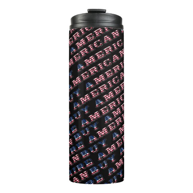 Kaufen American Hire American Typografy Patriotic Thermosbecher (Vorderseite)