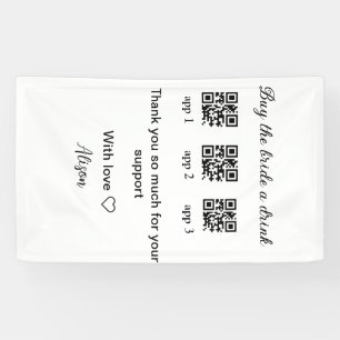 kaufen Braut ein Getränk Scan QR Code danke IhnenE Banner
