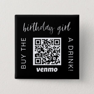 Kaufen Geburtstagskind ein Drink QR Code Venmo Button