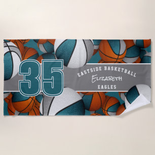 Kaufen Sie 1 oder in loser Schüttung viele Basketb Strandtuch