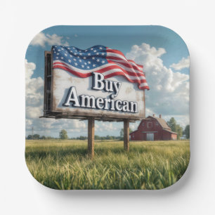 Kaufen Sie amerikanische Reklametafeln auf Bauernl Pappteller
