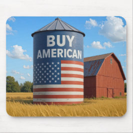 Kaufen Sie amerikanisches Sign auf einem Farm Silo Mousepad